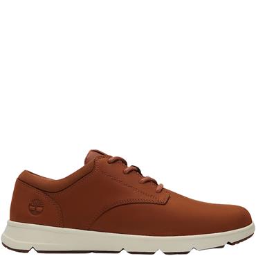 TIMBERLAND MENS LACE CASUAL SHOE - RUST FULL GRAIN